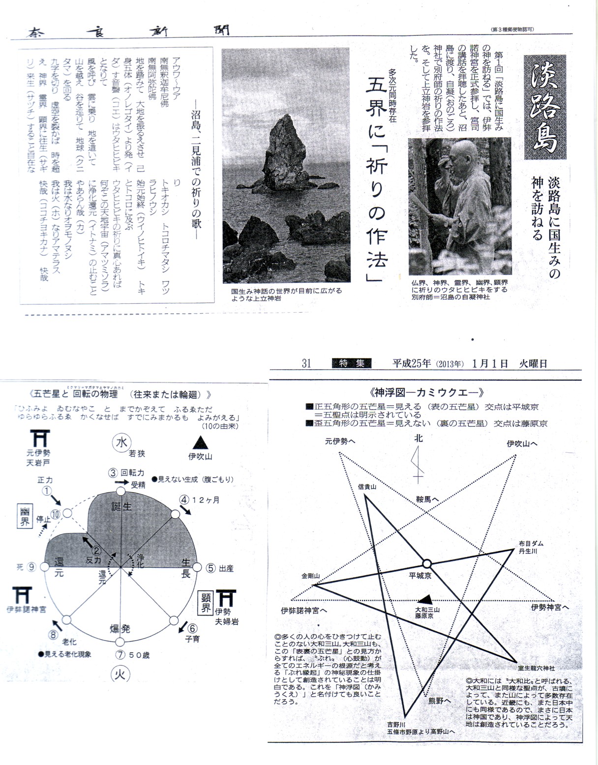 奈良新聞　祈りの作法